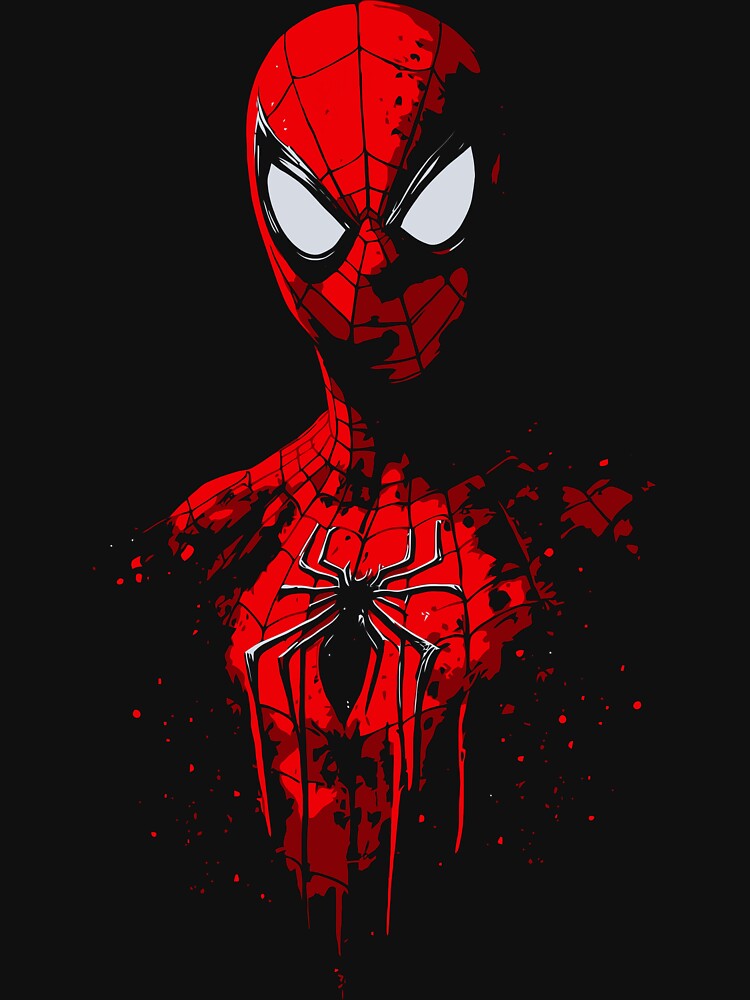 Grunge Spider-Man Portrait Shirt