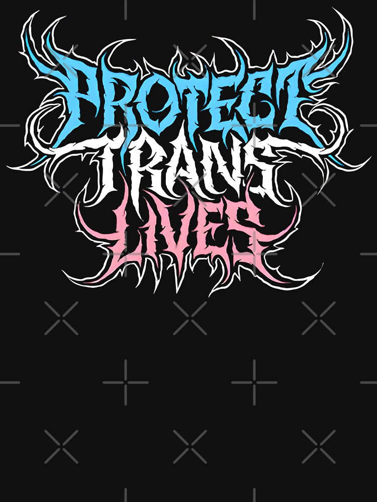 Protect Trans Lives Death Metal Logo Shirt