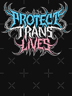 Protect Trans Lives Death Metal Logo Shirt