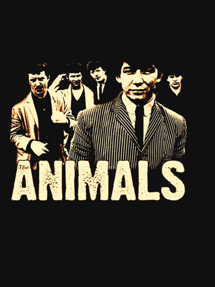 The Animals Band Portrait Artwork Celebrating Eric Burdon And The Shirt