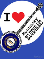 I Love Kentucky Bluegrass Shirt
