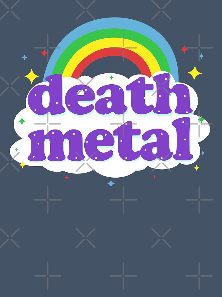 Death Metal Rainbow - Cute Hot Topic Design Pastel Goth Shirt