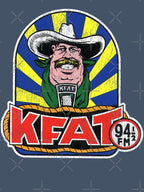 KFAT 94 5 FM Retro Defunct Country Blues Music Radio Station Shirt