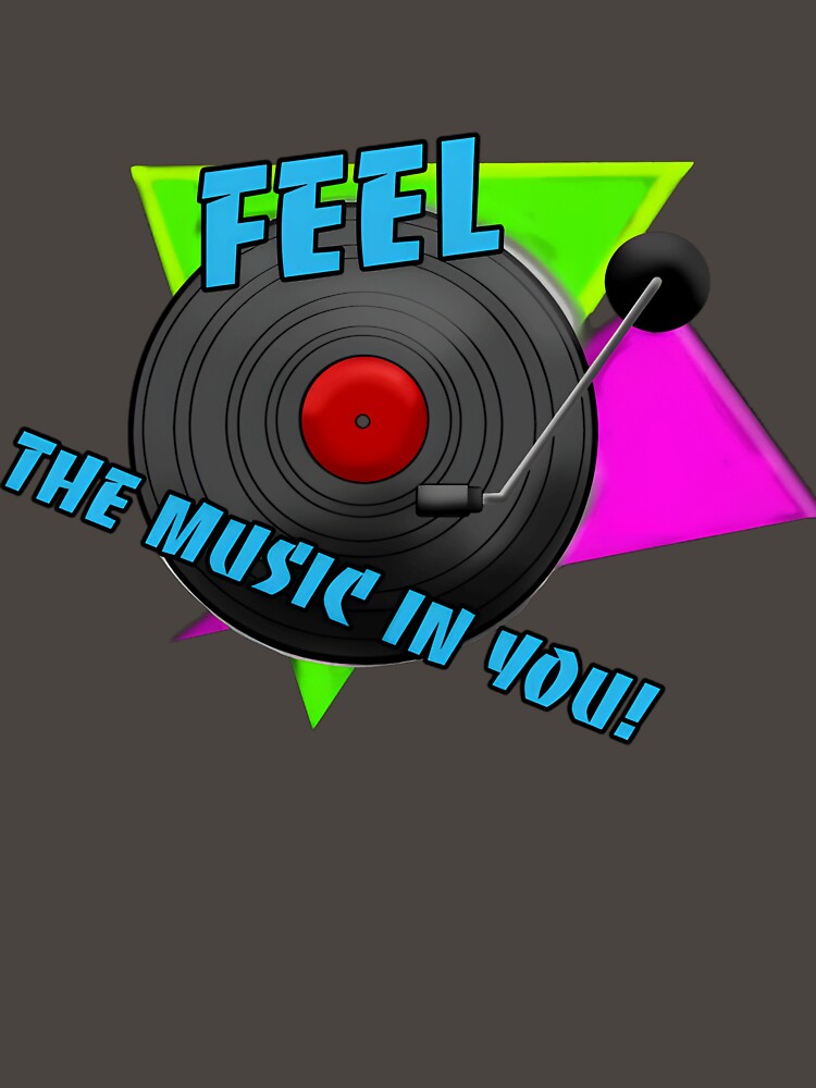 Feel The Music Vinyl Record Shirt