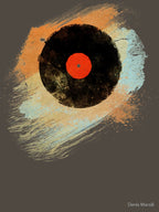 Vinyl Record Retro - Vinyl Records Modern Grunge Design Shirt