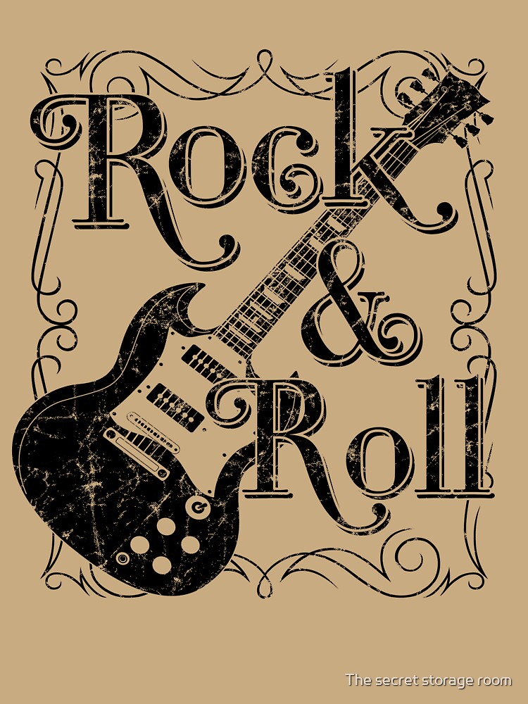 Vintage Rock & Roll Guitar Art Shirt