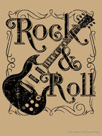 Vintage Rock & Roll Guitar Art Shirt