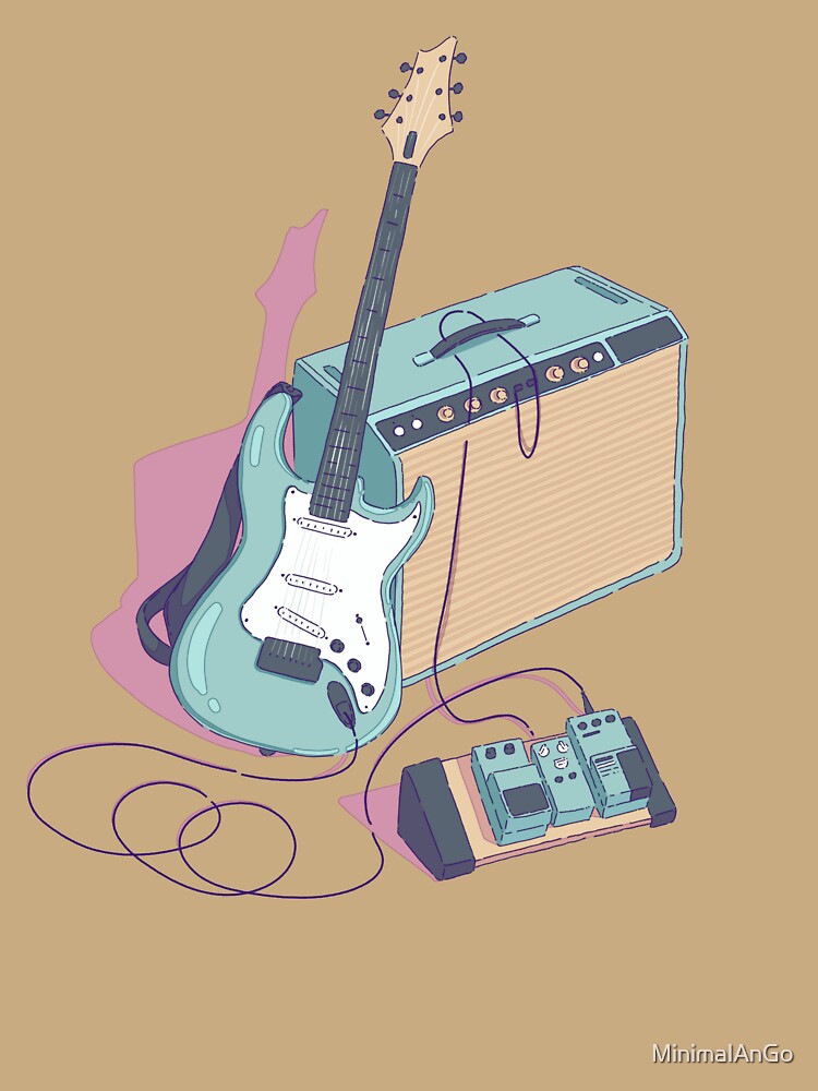 The Vintage Style Electric Guitar Shirt