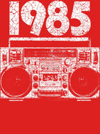 1985 Boombox Distressed Graphic Shirt