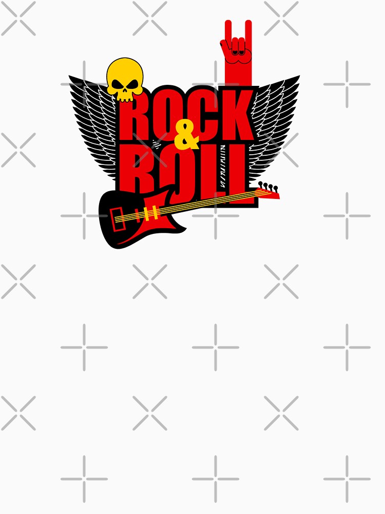 Rock N Roll Graphic Design Shirt