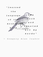 Gregory Alan Isakov Mockingbird Quote Shirt