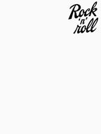 Modern Rock And Roll Design Minimalist Typography Black Letters Shirt