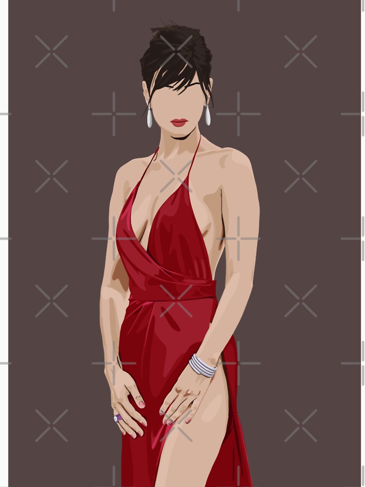 Red Dress Bell Shirt