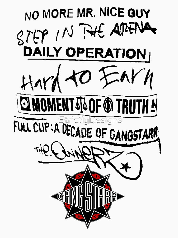 Gang Starr Discography Shirt