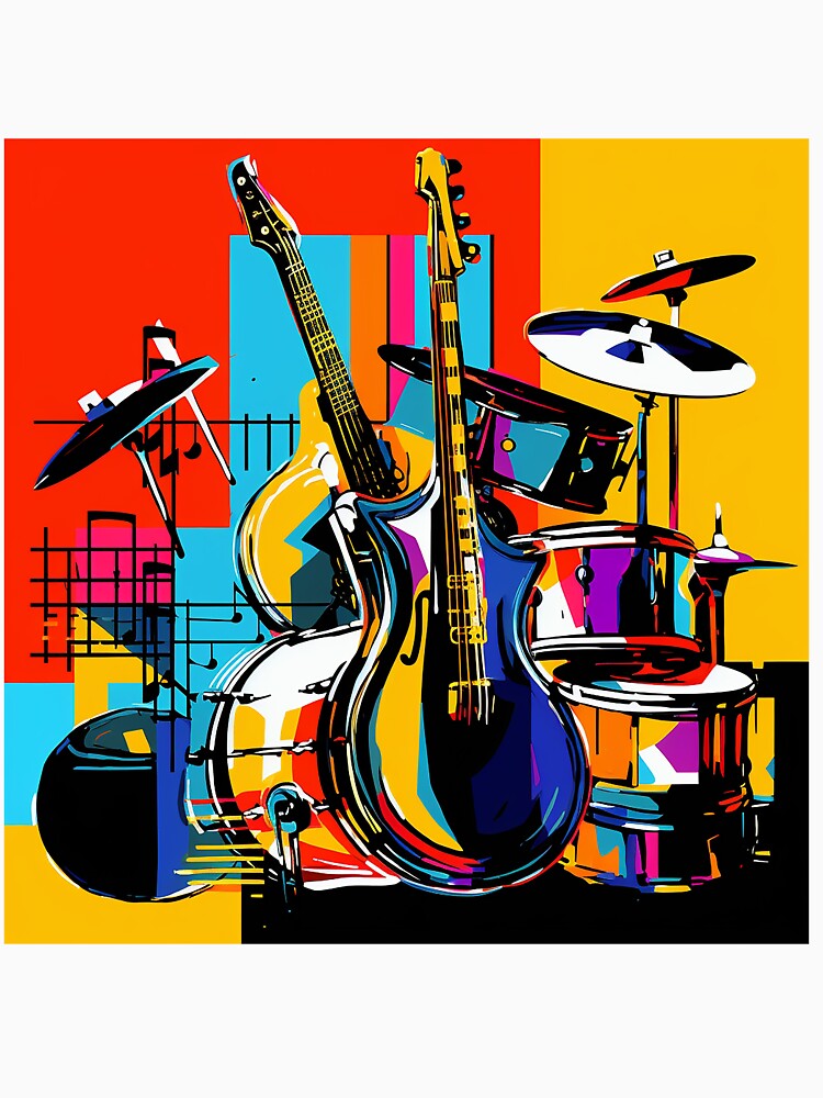 Pop Art Jazz Instruments Shirt