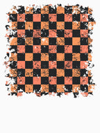 Grunge Halloween Checkered Seamless Pattern Shirt