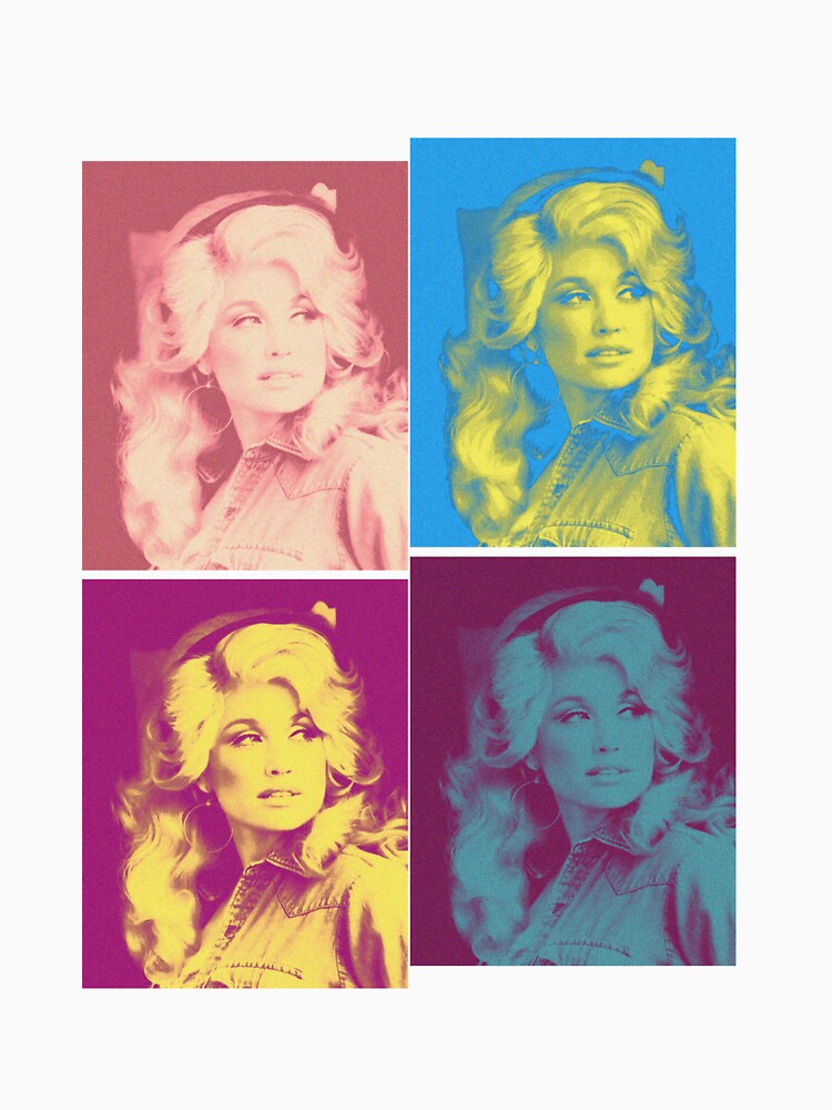 Retro Dolly Parton Four Colors 80s Shirt