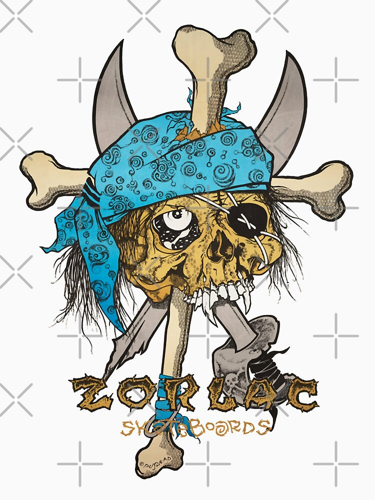 Funny For Zorlac Pushead Pirate Skull Retro Vintage Shirt