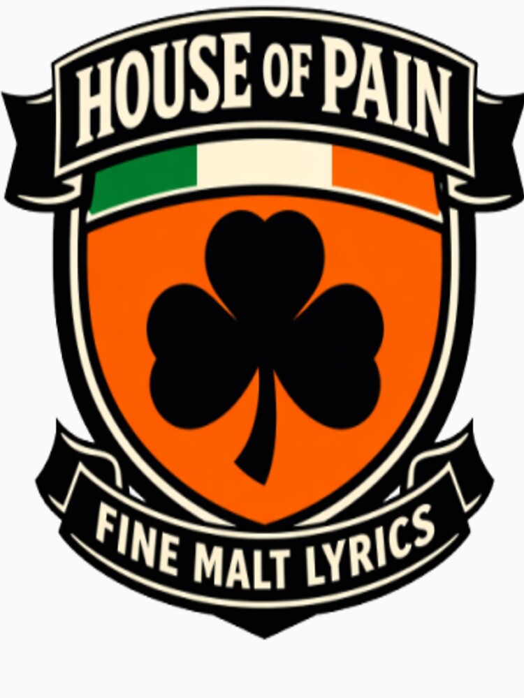 House Of Pain Fine Malt Lyrics Retro Irish Shamrock Crest Shirt