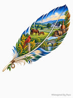 Kentucky Bluegrass Feather Shirt