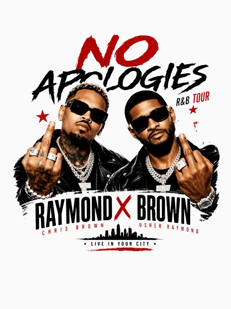 Raymond Brown Tour 2026 Middle Finger Bootleg Rap Shirt