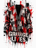 Grunge Lives Distressed Cardigan Shirt