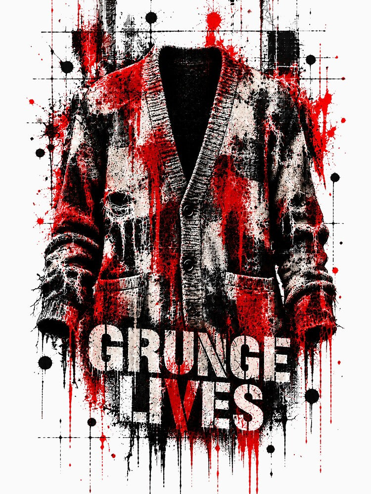 Grunge Lives Distressed Cardigan Shirt