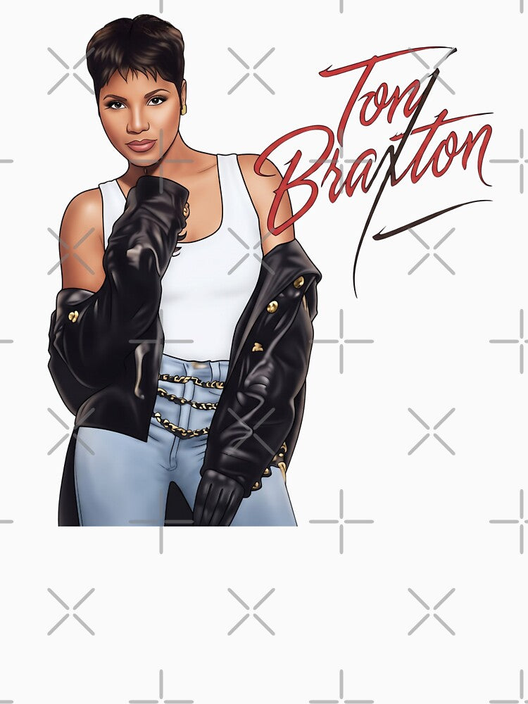 Toni Braxton 90s R&B Icon Retro Portrait Graphic Shirt