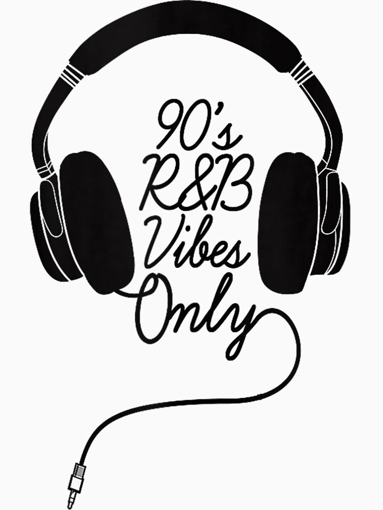 90S R&B Vibes Only DJ Headphones Rnb Shirt