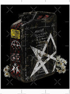 Marked Canister Grunge Industrial Theme Shirt