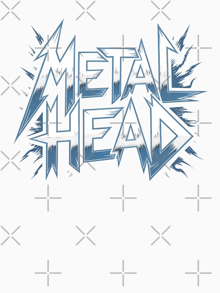 Metalhead Heavy Metal Fan Bold Metal Logo Design Shirt