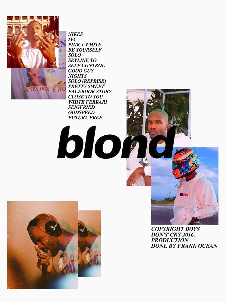 Frank Ocean Blonde Graphic Shirt