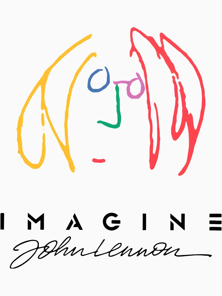Imagine Inspirational John Lennon Music Quote Design Shirt