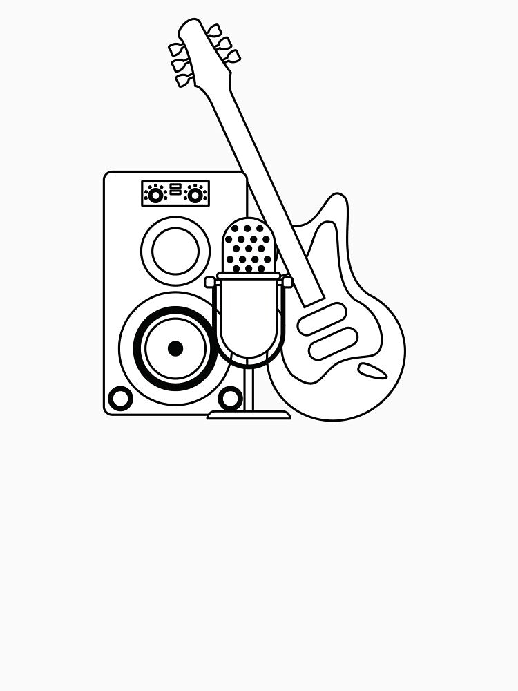 Guitar - Speaker - Microphone Shirt