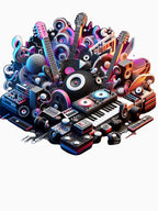 Music 2 - Musical - Instrument - 90s Music Shirt