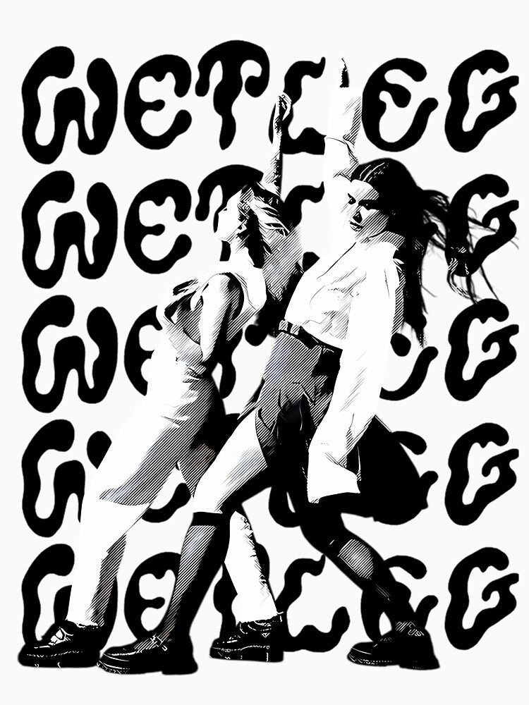 Wet Leg Band Pattern Band Indie Rock Shirt