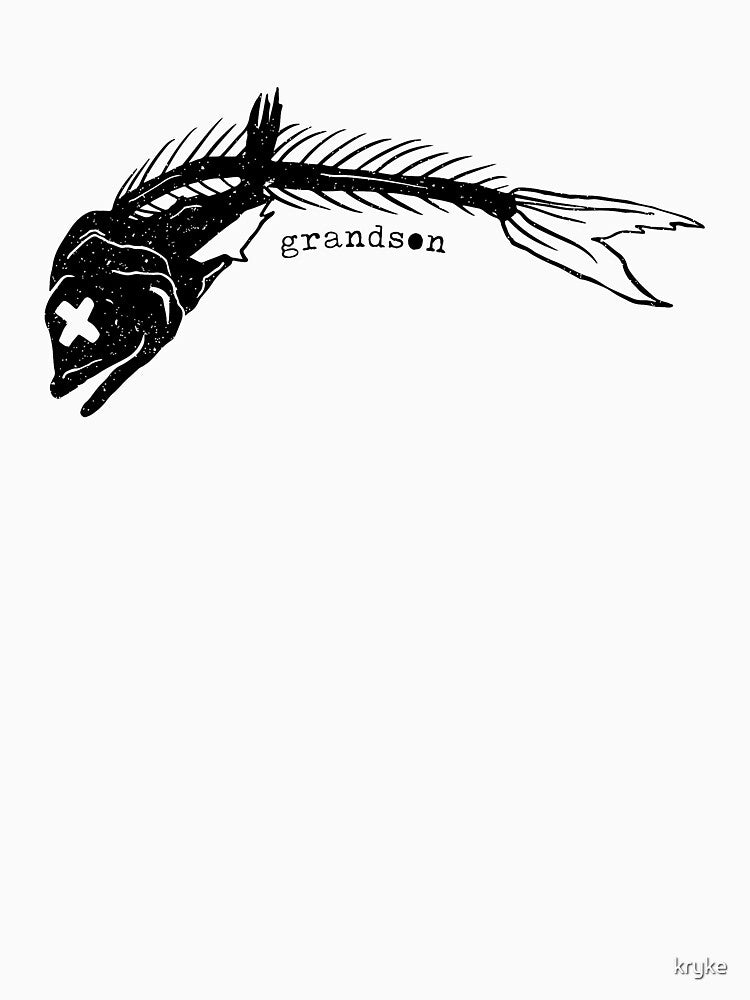 Grandson Fan Art Grunge Fish Shirt