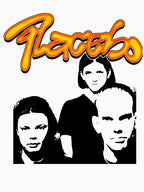 Glam Rock Orange Typography Band Shirt