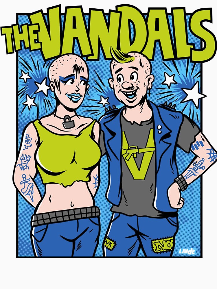 Pop Art Style Skate Punk Music Group Shirt