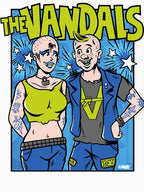 Pop Art Style Skate Punk Music Group Shirt