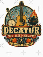 Decatur BBQ Blues Bluegrass Festival Georgia Shirt