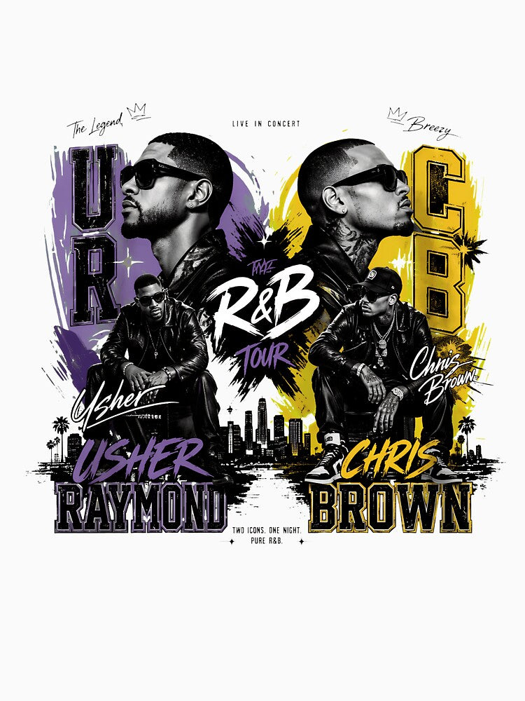 Vintage R&B Legends Concert Tour Graphic Design For Music Fans Shirt