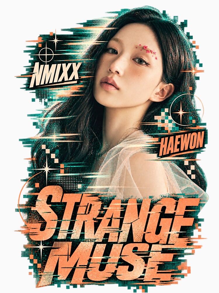 Cool NMIXX Haewon Strange Muse Distortion Aesthetic Kpop Art Shirt