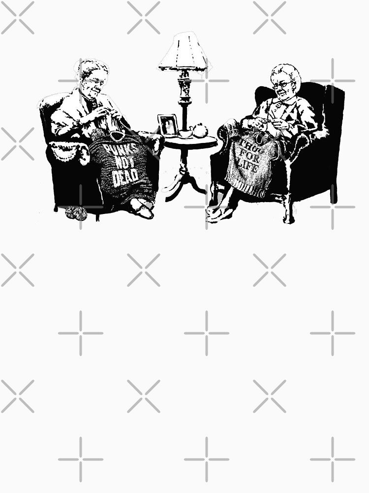 Banksy Grannies Punk's Not Dead Thug For Life Shirt