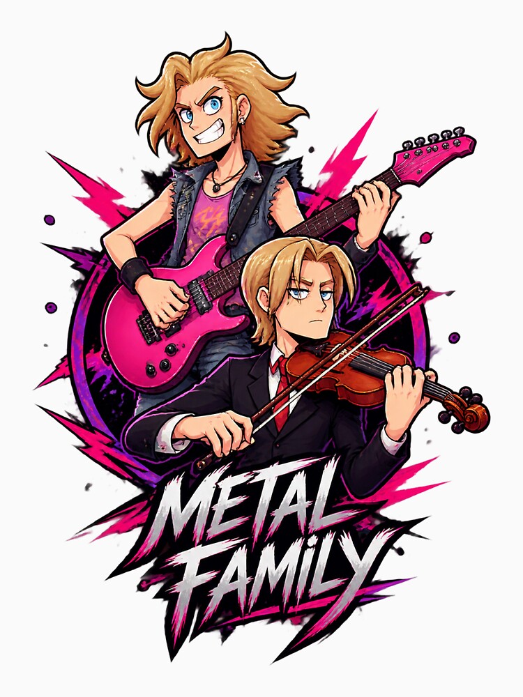 Metal Family Rock Music Design For Music Lovers And Heavy Metal Fans Shirt