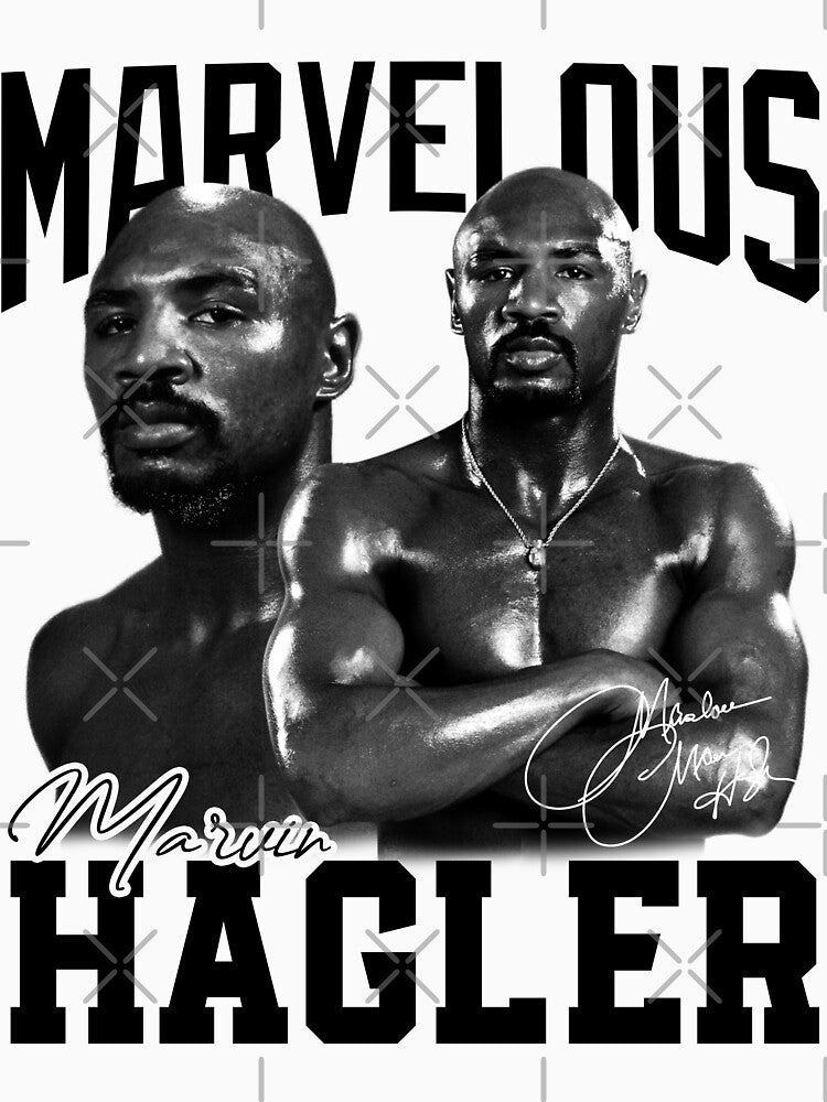 Marvelous Marvin Hagler Boxing Legend Signature Vintage Retro 80s 90s Shirt