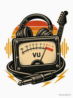 Vintage Volume VU Meter Design For Audio Engineers And Musicians Shirt