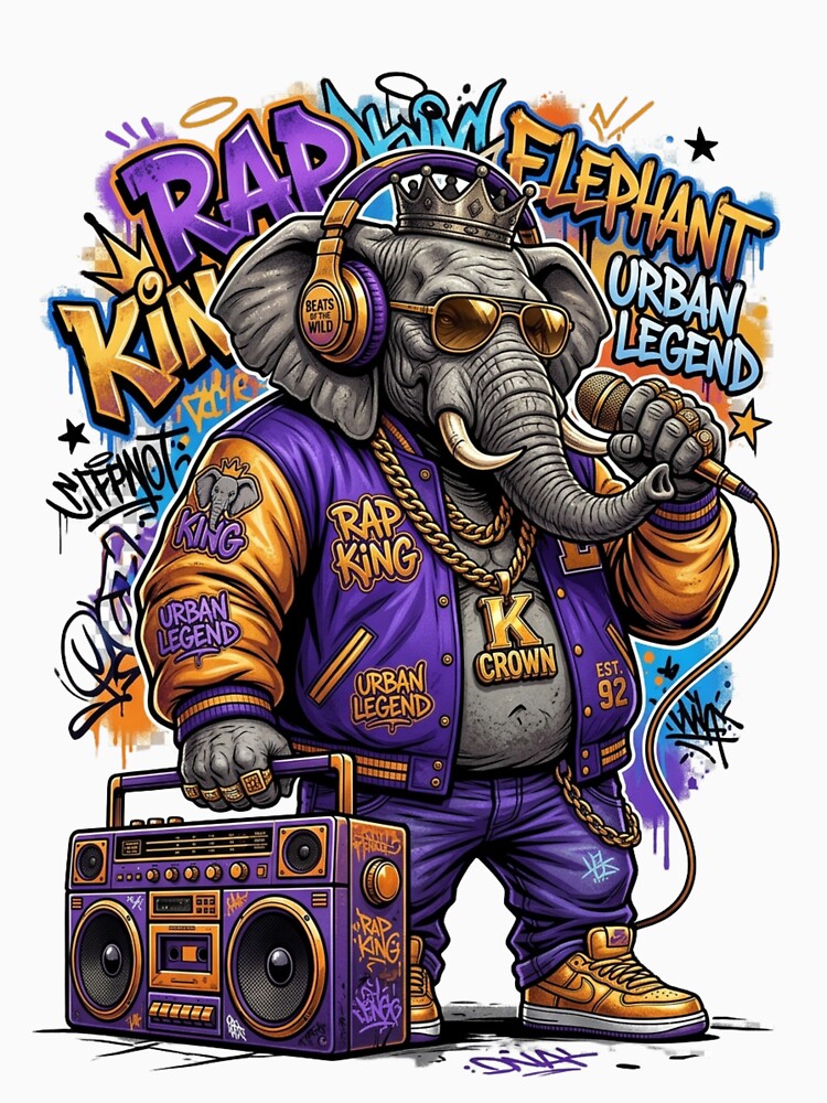 Rap King Elephant Shirt