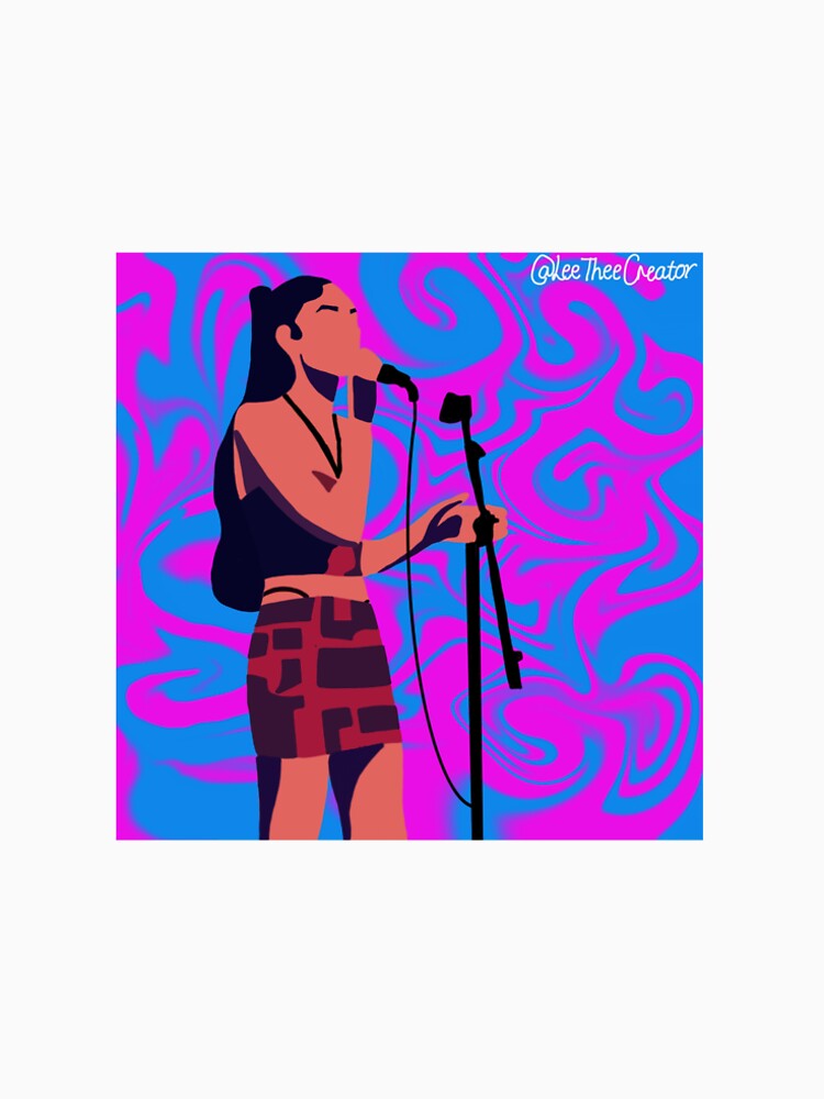 Artist In Flow State - Pink And Blue Shirt