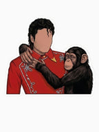 Michael Jackson Bubbles Music Artist Fashion Thriller Bad Animal Shirt